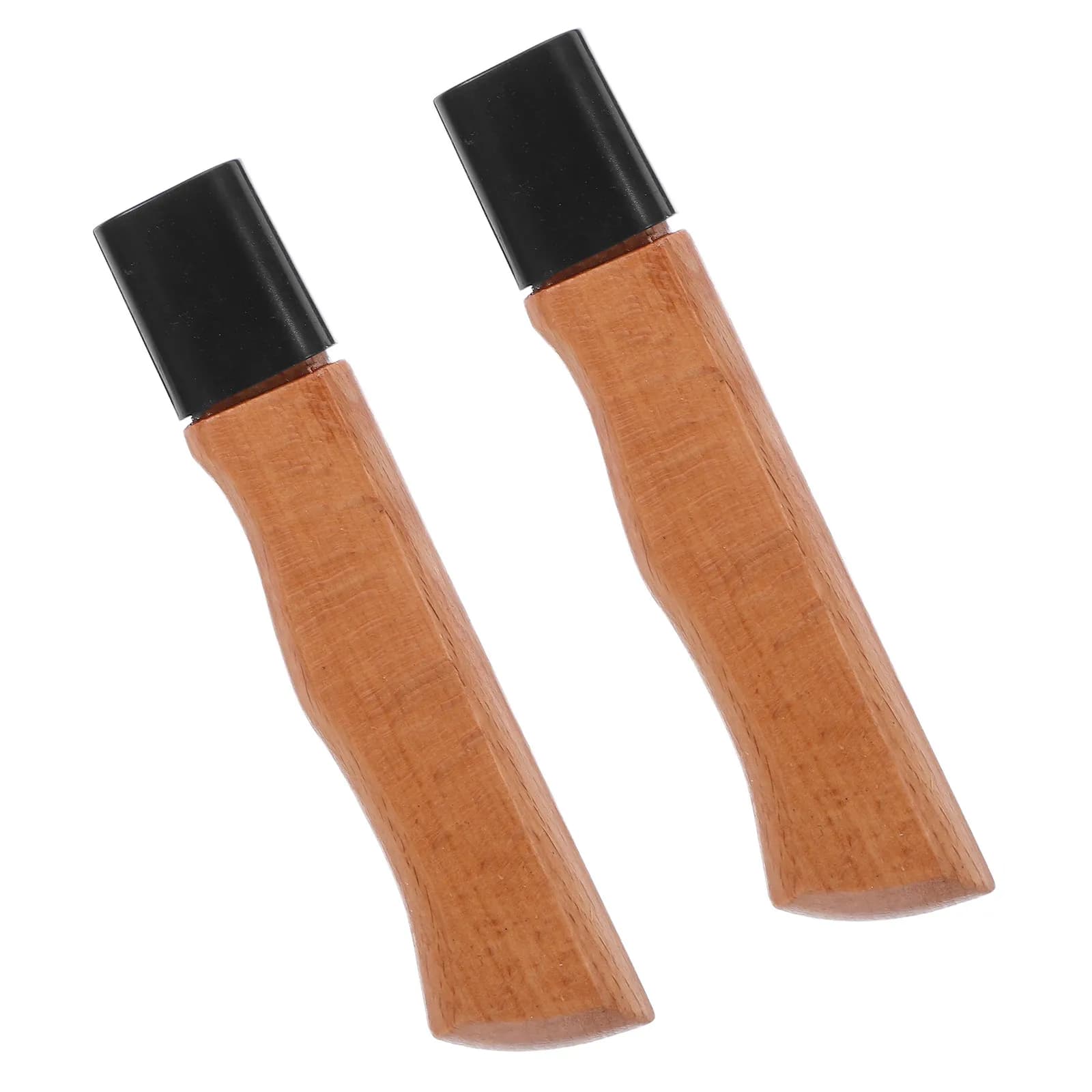 2Pcs Wood Knife Handle Ergonomic Replacement Kitchen Cutter Repair Non-Slip Grip Wooden Kitchen Knife Handle Accessory