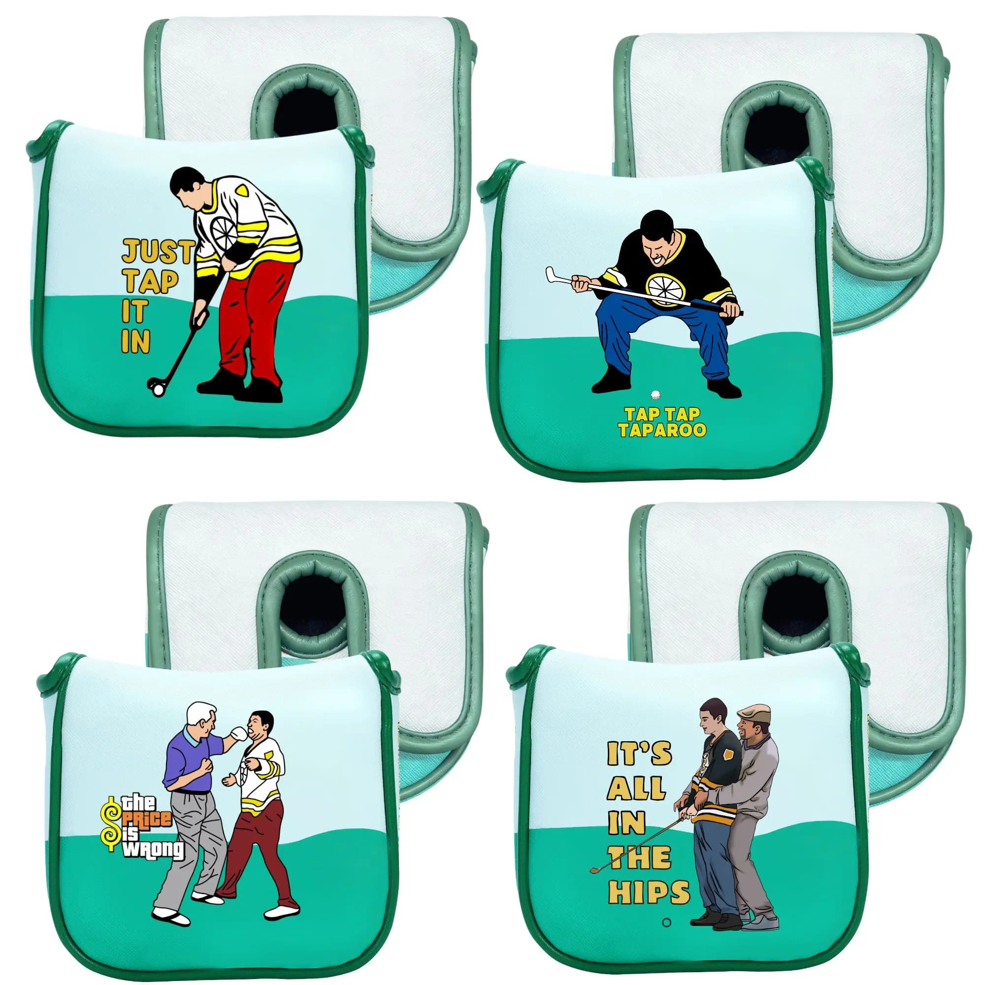 Copertura Premium per Putter DF3, Protezione per Mazza da Golf con Motivo Happy Gilmore, Accessori Divertenti per Golf per Papà