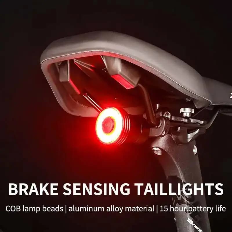 Fanale posteriore intelligente ESLNF per bici con sensore di frenata e ricarica LED, impermeabile, per ciclismo, con rilevamento automatico