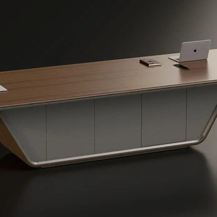 Custom High-End Modern L-Shaped Boss Work Desk Durable Executive Office Furniture Lamp Modern Modular Office Office Building
