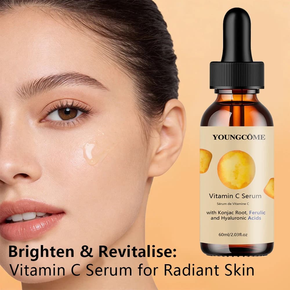 Face serum vitamin C 40/60 ml - Fast absorption hyaluronic acid formula for all skin types Daily use