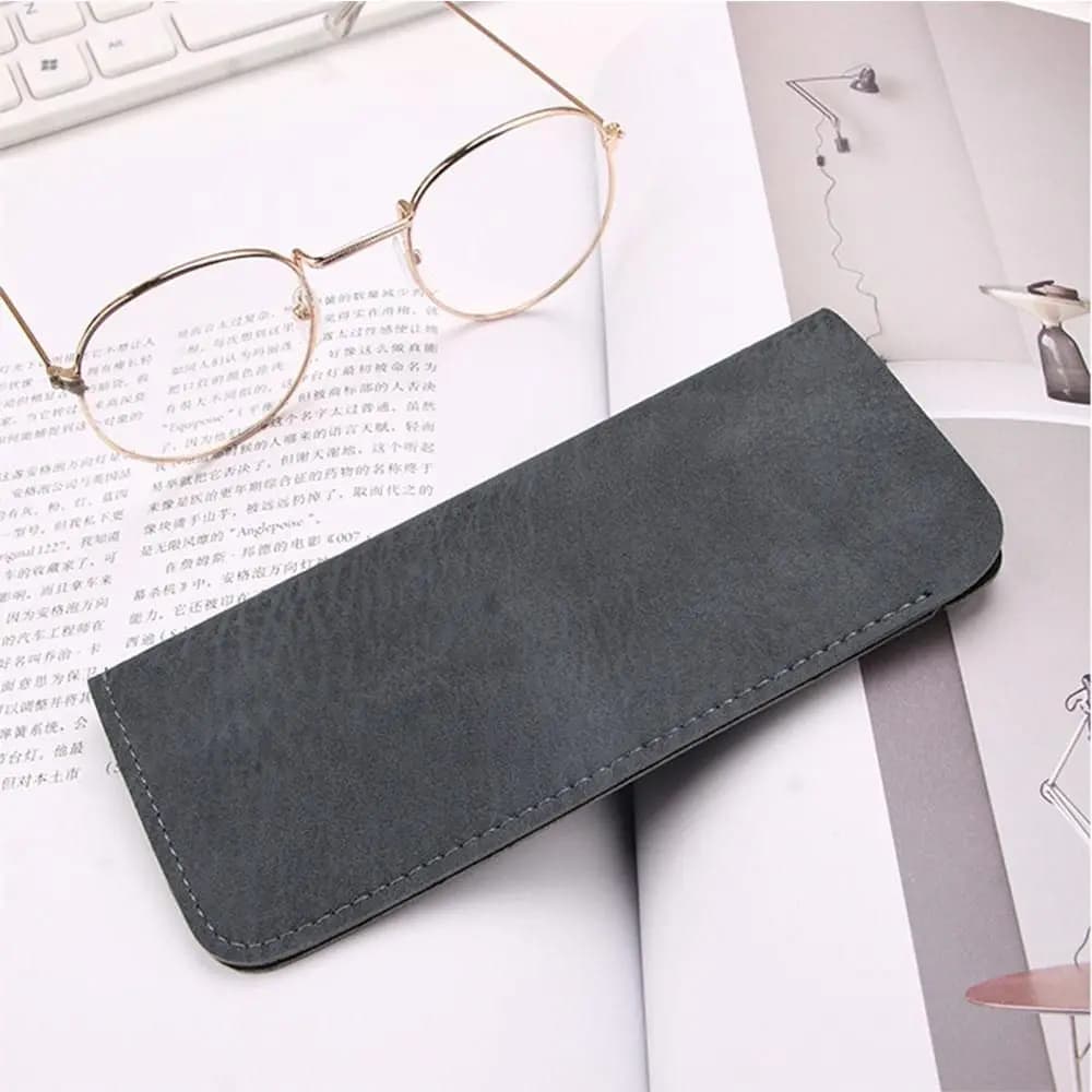 Eleganti Custodie Portatili per Occhiali da Lettura in Morbida Pelle Impermeabile, Borse per Occhiali da Sole, Scatole Porta Occhiali