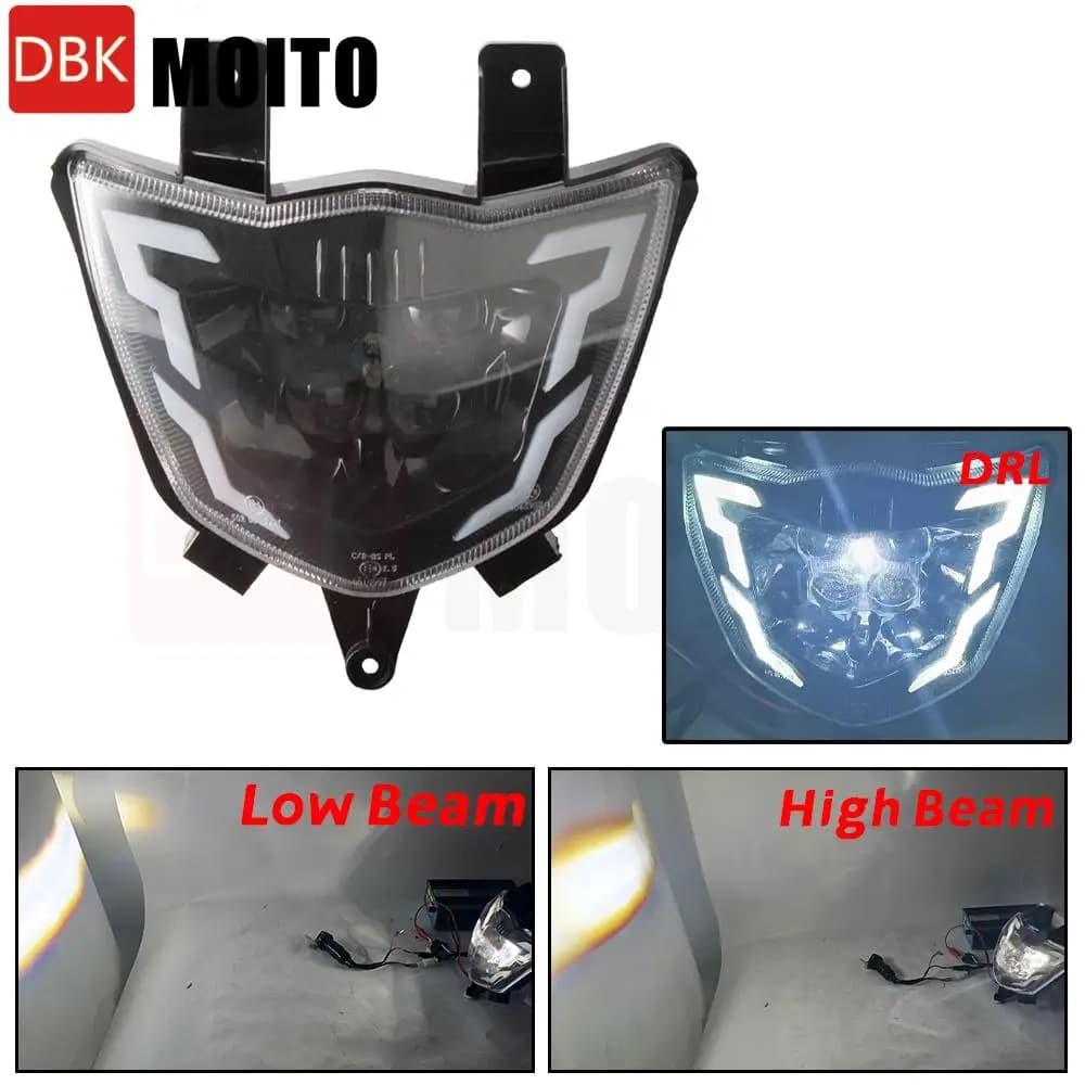 Faro Anteriore Moto 12V per Yamaha XTZ125 XTZ 125, Gruppo Faro Anteriore, Accessori Faro Carenatura