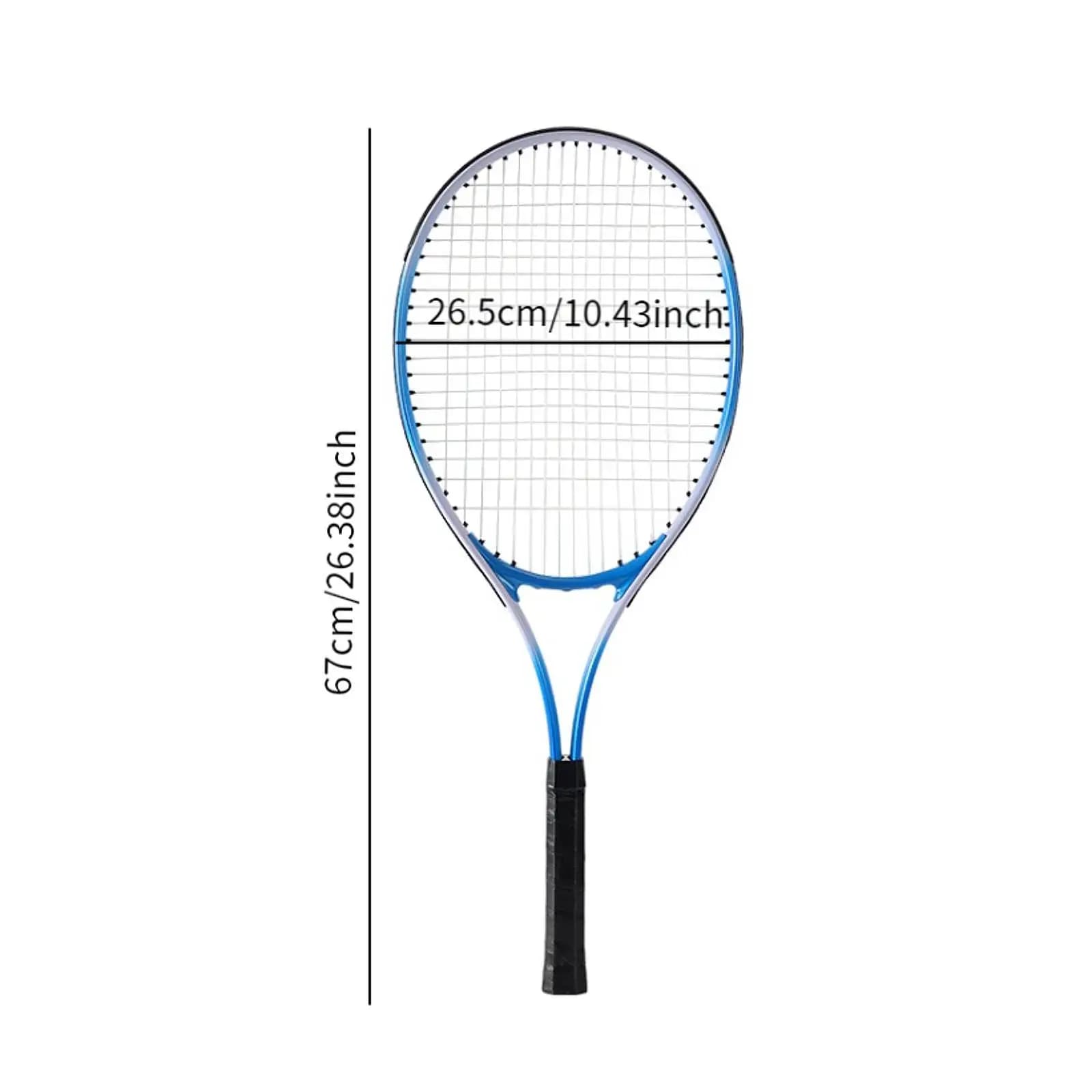 Racchetta da tennis professionale, pratica, resistente agli urti, con corde in nylon per allenamento, per principianti e giocatori di livello intermedio