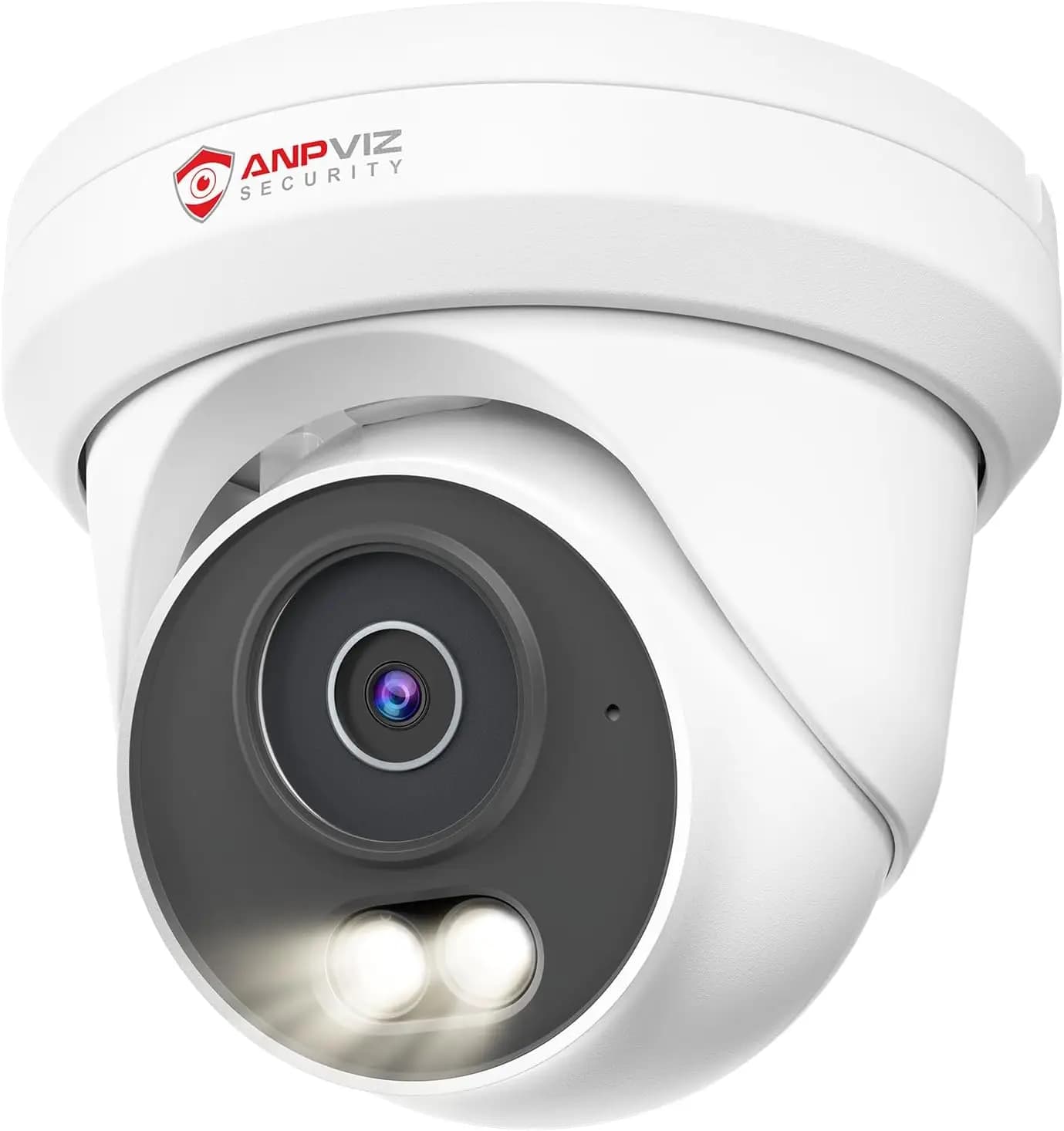 Telecamera di Sicurezza IP PoE 6MP, Torretta in Metallo 3K per Esterni/Interni, Rilevamento AI di Persone/Veicoli, Visione Notturna a Colori