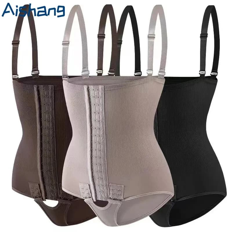 Body modellante da donna Body a vita alta Cintura da allenamento Pantaloncini Mutandine contenitive della pancia Body Shaper Butt Lifter Biancheria intima a compressione