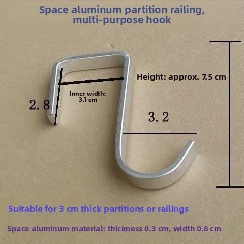 Stainless Steel Bedside Cabinet Door Hooks Double Hook S-Shaped Clothes Hanger Bathroom Kitchen Rack Hooks for Dormitory