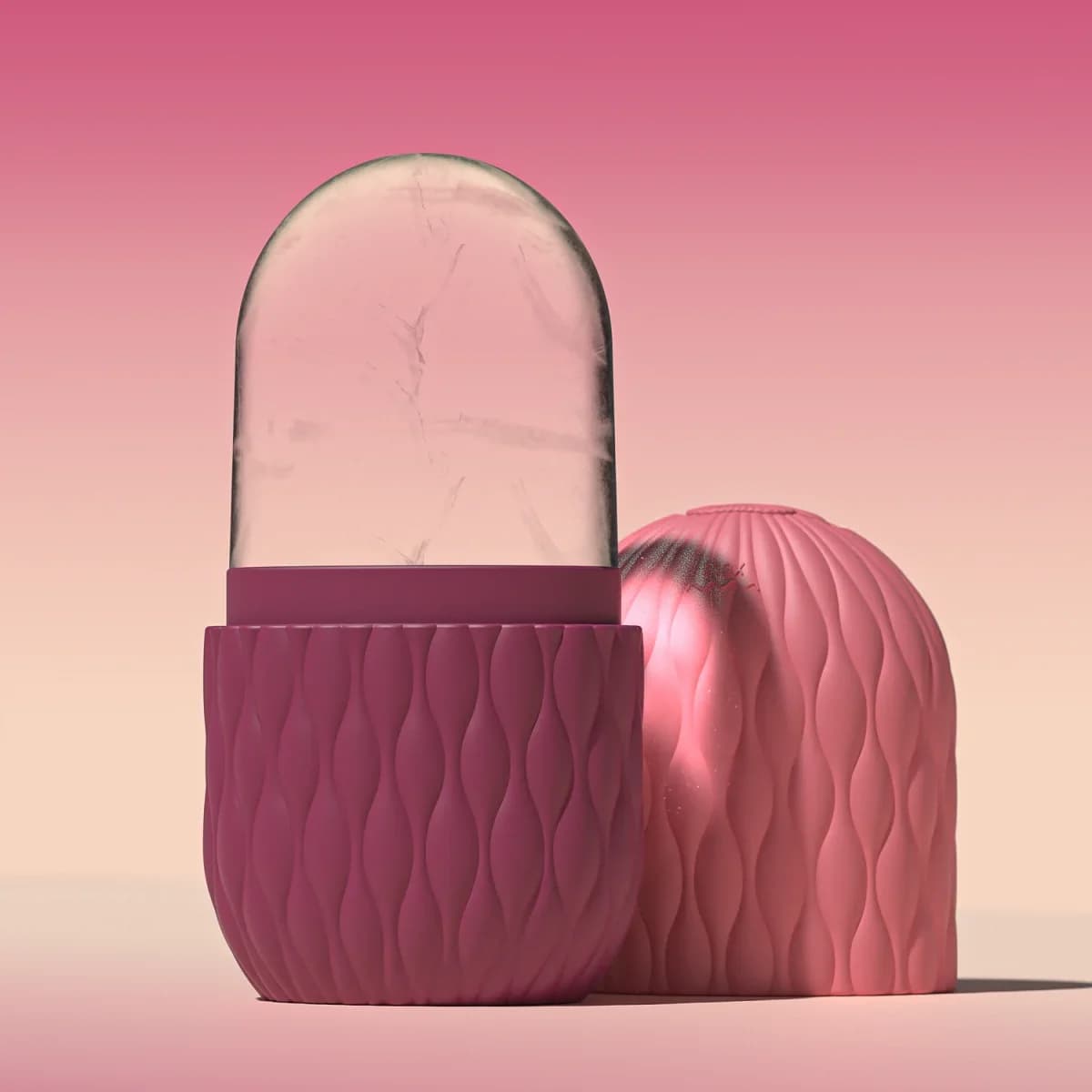Stampo per ghiaccio in silicone riutilizzabile per il viso, bellezza del viso, rullo di ghiaccio, strumenti per la cura della pelle, per ridurre i pori, regalo per le donne, congelatore per la cura della pelle