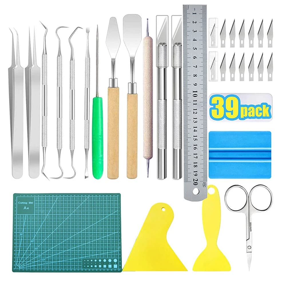 Set di Strumenti per Artigianato, Kit di Utensili per Rimozione Erbacce in Vinile, Kit di Strumenti per Vinile Artigianale, per Rimozione Erbacce in Vinile, Silhouettes, Lavori Artistici Fai-da-Te, Hobby