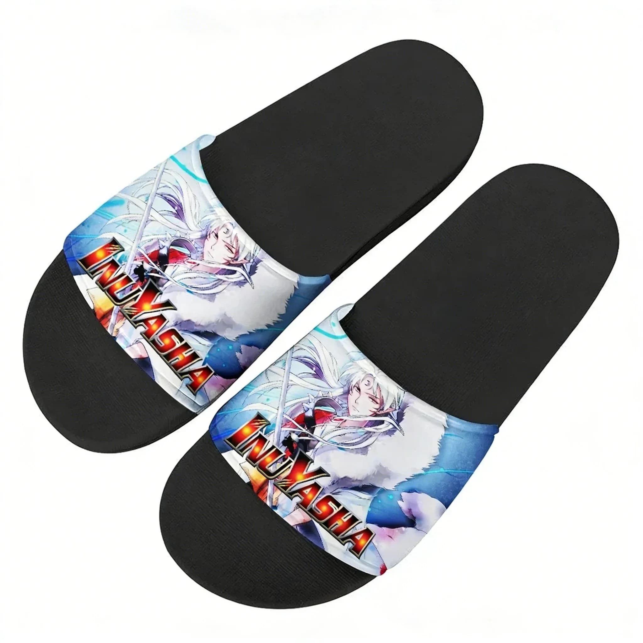 Sandali Inuyasha Sesshomaru, Ciabatte da Casa, Scarpe da Acqua per Uomini, Donne e Adolescenti, Sandali per Bagno, Spiaggia e Piscina, Pantofole Personalizzate