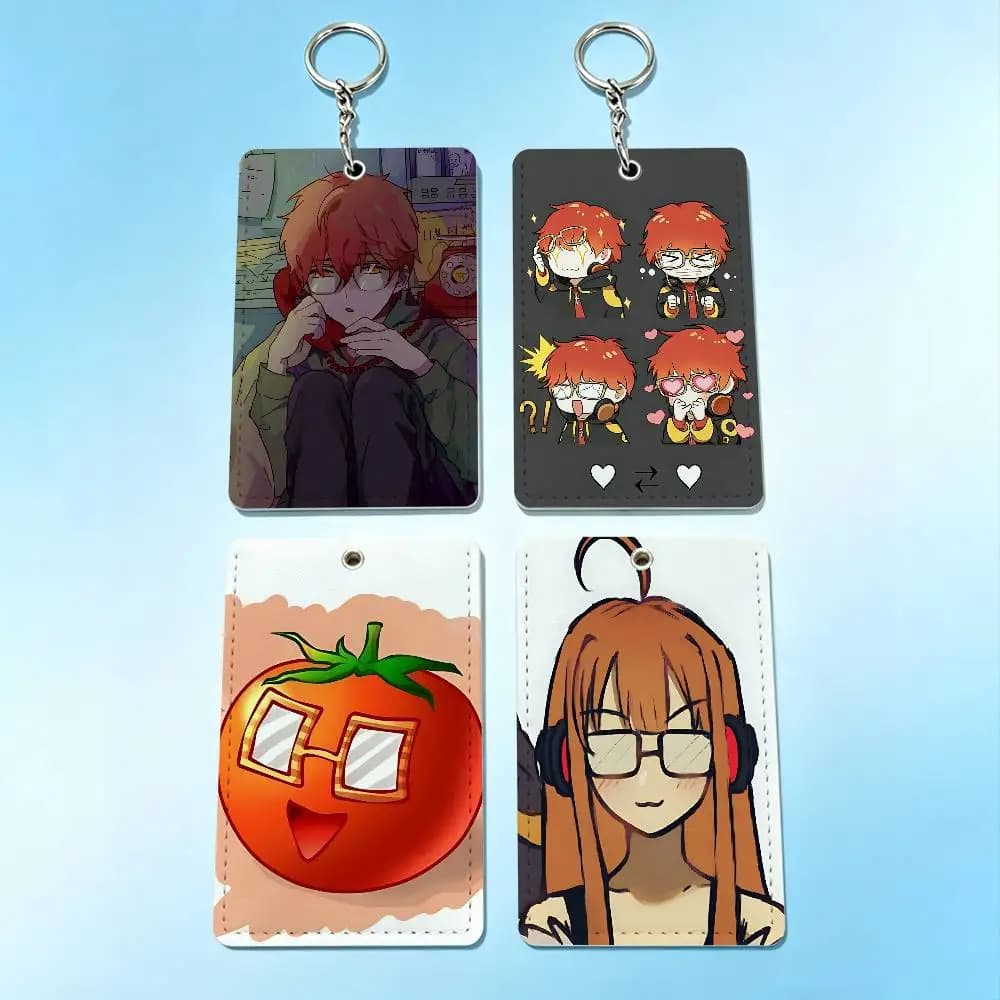 Mystic Messenger 707 Luciel Porta Carte e Portachiavi, Porta Badge, Cordino Laccetto per Pass, Accessori e Regalo