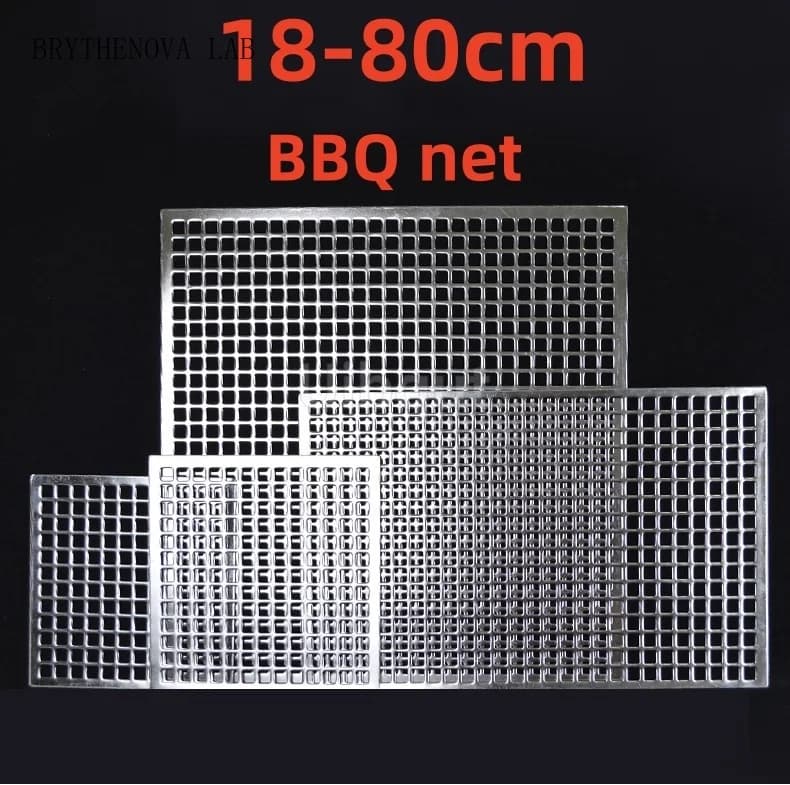304 Stainless Steel rectangle BBQ Grill Mesh Home Roast Nets Tool Grill Iron Nets Barbecue Accessories Non-stick BBQ Mat Grid