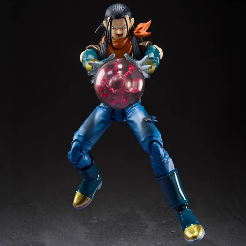 16cm Anime Dragon Ball Z Android #17 Lapis Movable PVC Action Figure DBZ Battle Statue Collectible Model Kids Toys Doll Gifts
