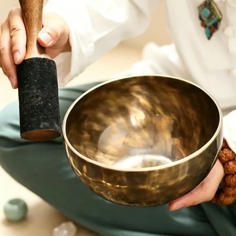 Nepal Singing Bowl Meditation Singing Bowls Sound Healing Handmade Tibetan Copper Sound Bowls Mindfulness Percussion Instrument