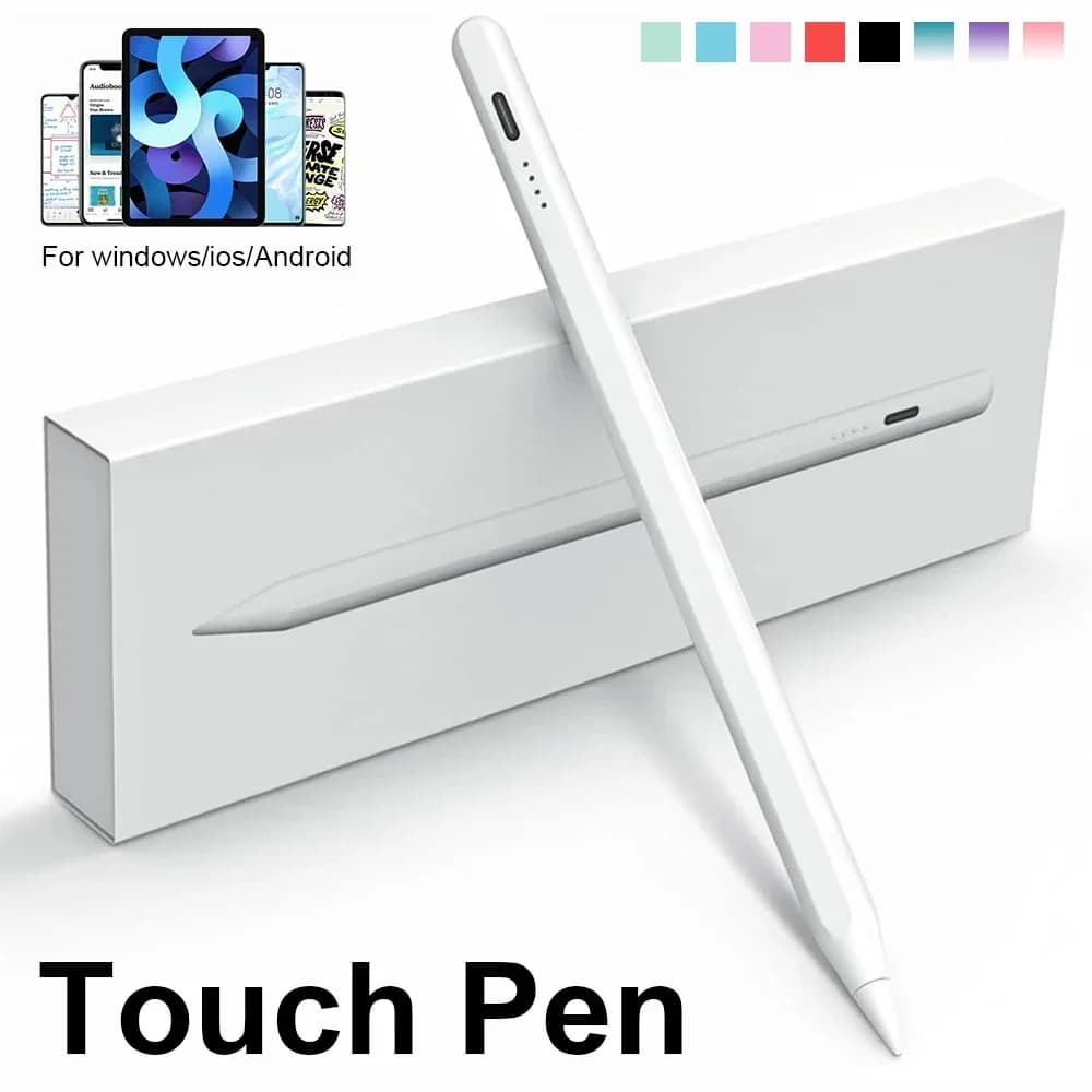 Penne stilo per Samsung Galaxy Tab A9 A9 + S9FE S9 + S8 + S7 + S7FE S6lite A7 A8 A7lite Penna touch inclinabile ricaricabile per Xiaomi Android