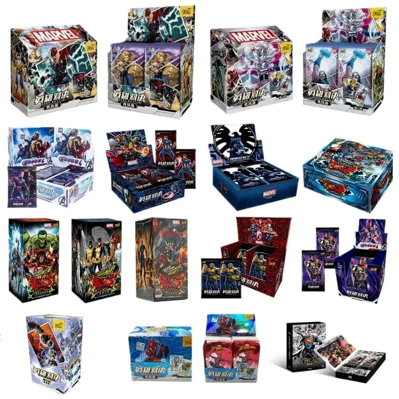 KAYOU Autentica Collezione Anime Marvel Avengers Iron/Spider Man, Flash Card in Bronzo, Edizione Limitata, Gioco di Battaglia Eroi, Regalo per Ragazzi