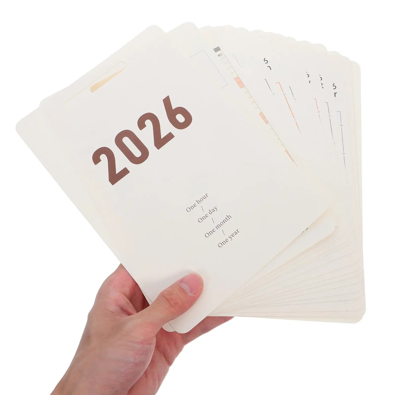 1 Set Fogli di Ricambio per Calendario da Scrivania 2026, Inserti Creativi ed Estetici per Planner Giornaliero, per Organizer da Scrivania, Uso Annuale per Ufficio