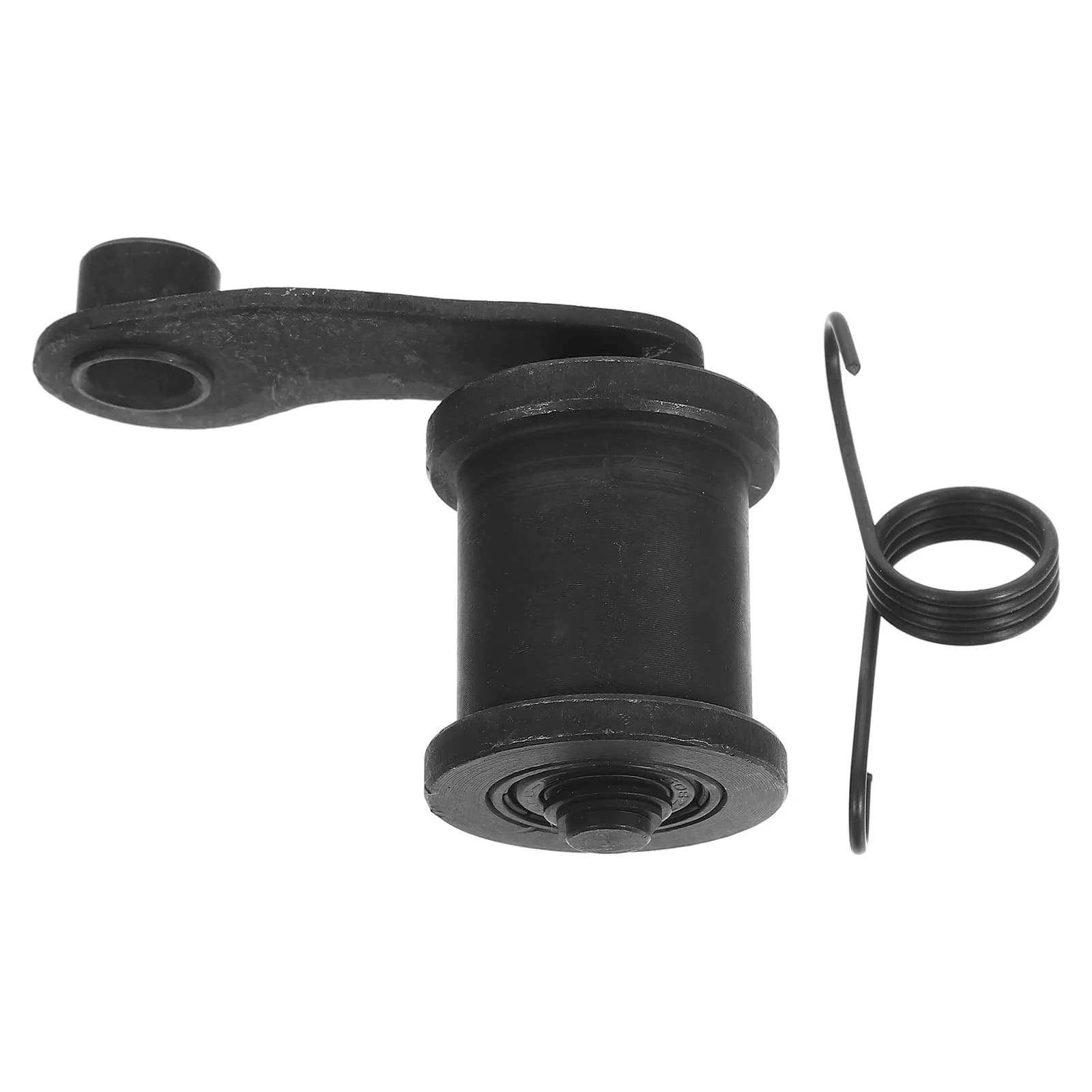 Spring-Loaded Chain Tensioner Assembly with Precision Guide Wheel for Motorcycle Bicycle Dirt Bike Chain Alignment and Noise