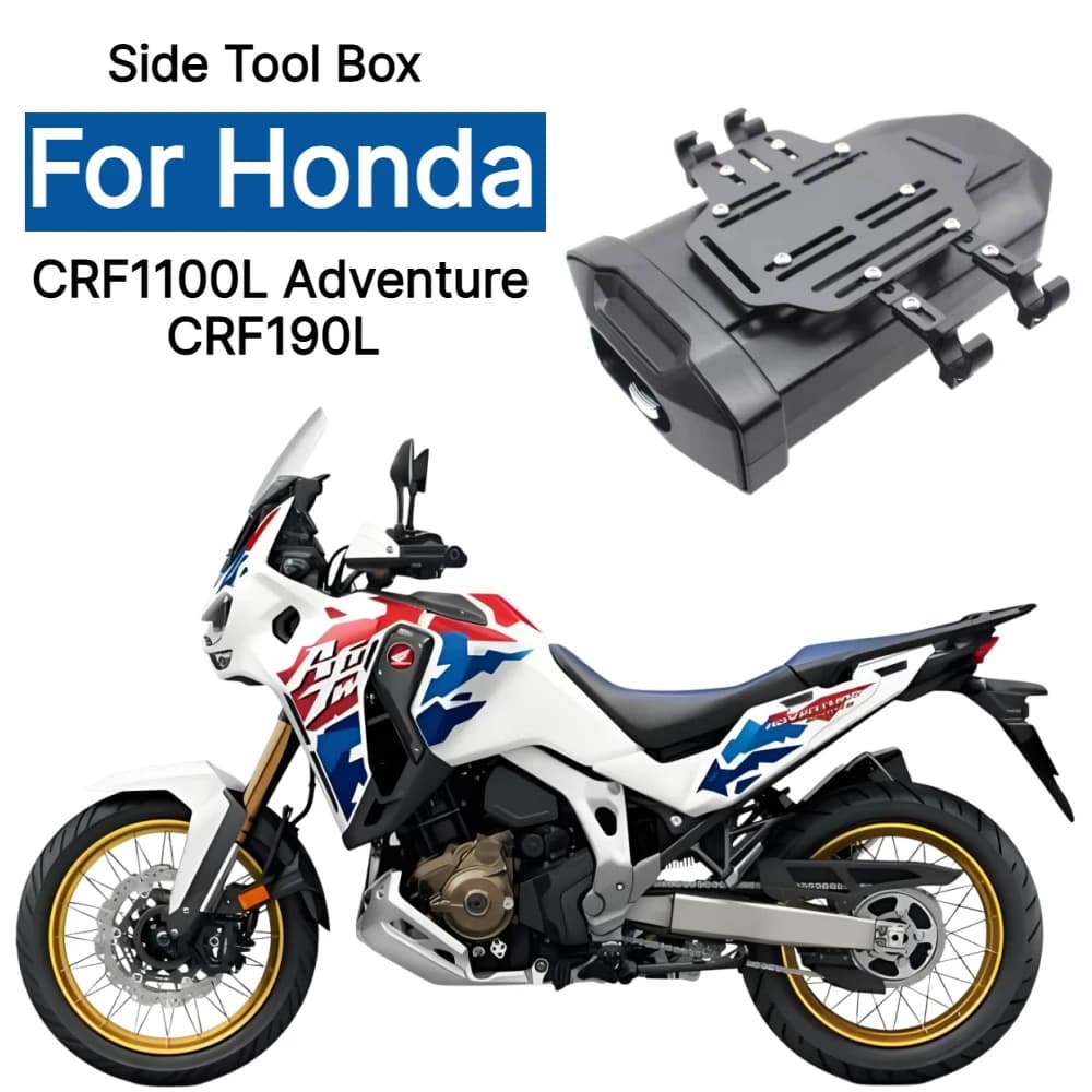 First-aid/Breakdown Kit For Honda CRF1100L Adventure CRF190L CRF1100L ADV Motorcycle Side Tool Box Waterproof Decorative Toolbox