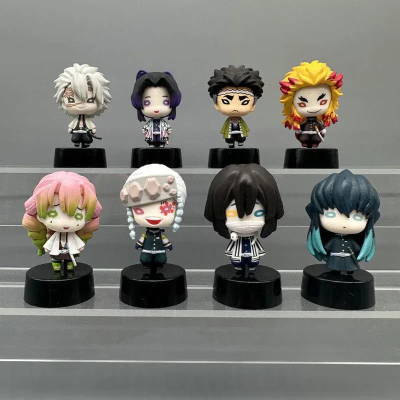 Disponibile - Ghost Slayer Chubby Eye Series Blind Box - Action Figure Anime Kawaii da Collezione, Giocattoli Decorativi, Regali a Sorpresa