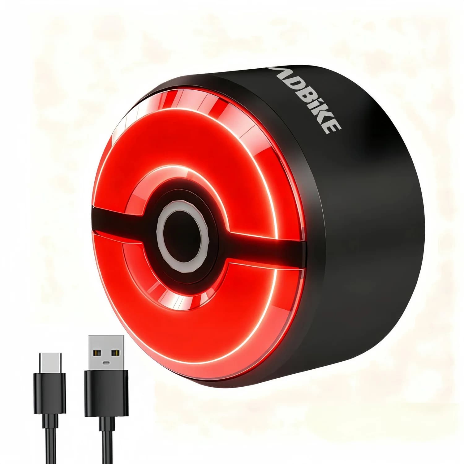 Smart Brake Sensor Bicycle Tail Light USB Rechargeable Bike Rear Light 6 Light Modes Max 60H Runtime IPX6 Waterproof Auto Wake Sleep LED Cycling Safety Warning Taillight for Road Mountain Bike