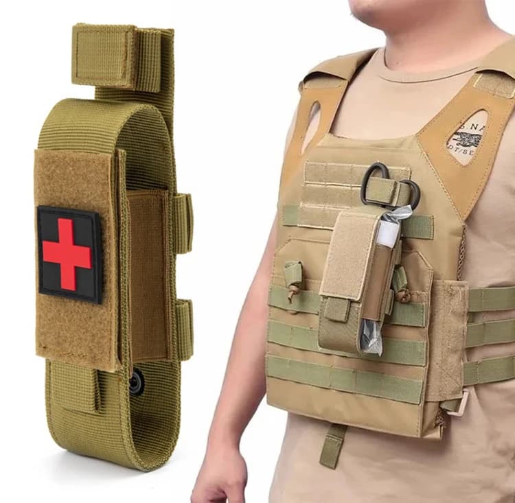 Tactical First Aid Kit Tourniquet Pouch Molle Survival Nylon Pouch Nursing Holder Scissors Bag Outdoor Hunting Hiking Equipment