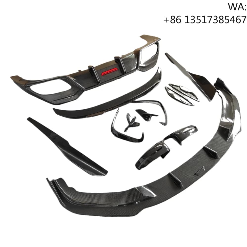 Used for BMW 8 Series G15 G16 M850i Carbon Fiber AC Style Front Bumper Diverter Side Skirt Spoiler Rear Diffuser Body Kit