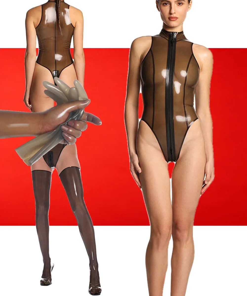 Guanti corti in lattice Guanti in gomma unisex per giochi di ruolo cosplay