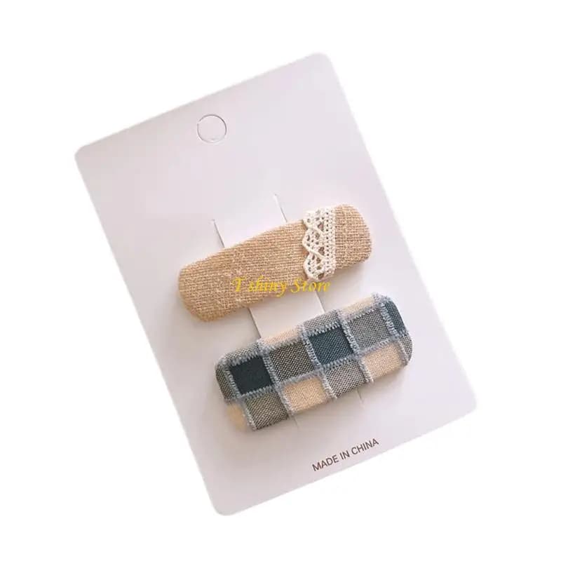 N58F Elegant Hair Clip Artistic Barrette Sweet Fashionable Flat Clip Hairpin Stylish Hair Clip for Bunches
