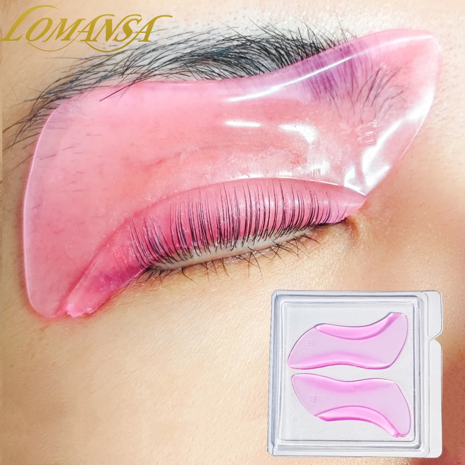 LOMANSA 1 Pad Paio for Lash Lift, Cheese For Permanent Eyelashes, Extension Accessories 3D Eyelashes, Makeup Tool