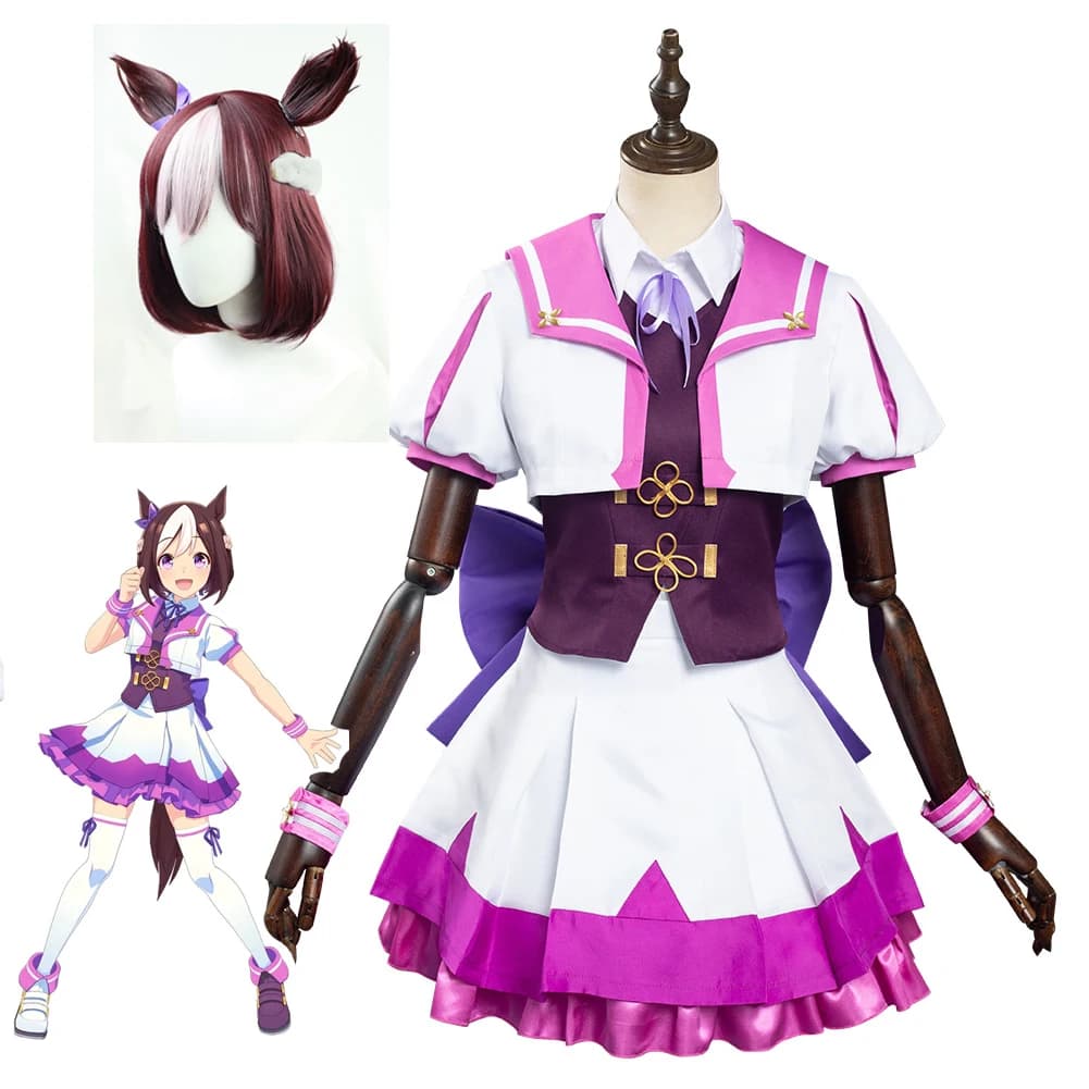 Umamusume: Pretty Derby Settimana Speciale Costumi Cosplay Donna Uniformi decisive Parrucca Settimana Speciale Carnevale di Halloween Uniformi JK