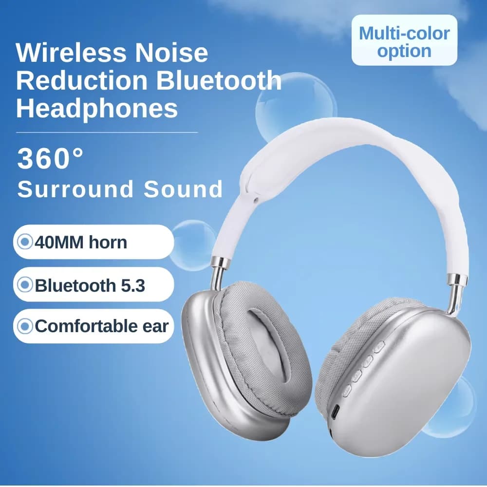 Cuffie da gioco sportive Cuffie Bluetooth wireless Stereo Hi-Fi con cancellazione del rumore per PC telefonico
