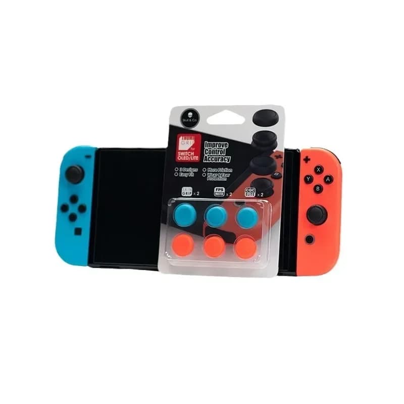 Teschio Rocker Cap Combinazione Tappo impilabile 6 pezzi Tappo pulsante per Nintendo Switch OLED/Switch Lite/Switch Joystick Coperchio protettivo