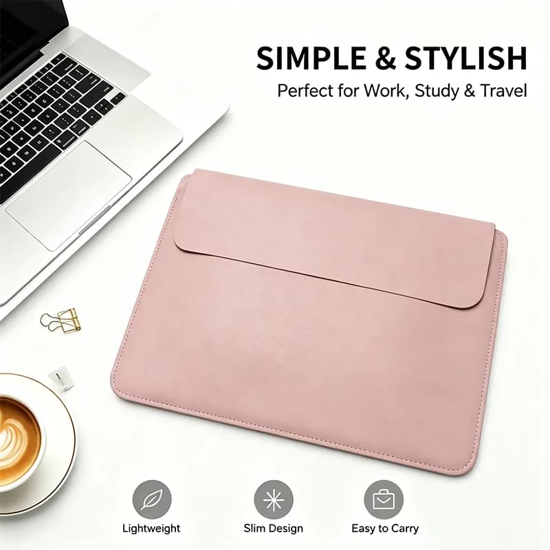 Multifunctional Stand Laptop Wallet, Ultra Portable Slim Protective Sleeve Compatible with 13.3/14/15.6 Inch MacBook