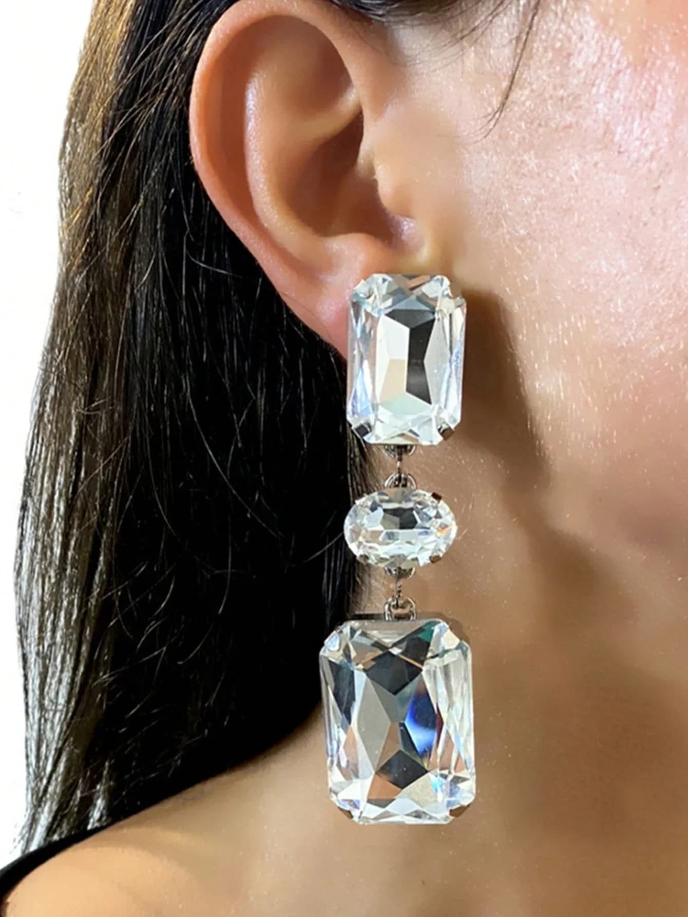 Nuovo Modello 2026 Orecchini Pendenti con Strass, Regalo per la Festa della Mamma, San Valentino e Compleanno