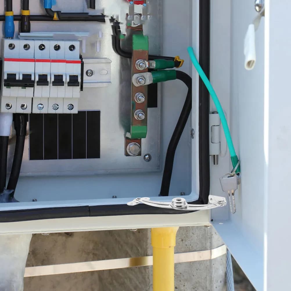Fermaporta in metallo per armadi industriali, limitatore di apertura con cerniera per armadietti, barra di supporto stabile per coperchi con restrizione angolare
