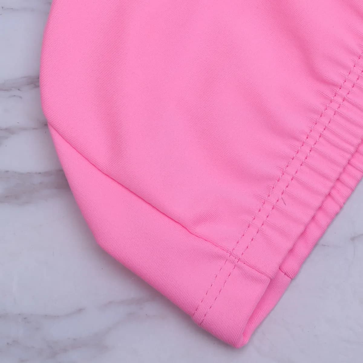 Polyester Swim Cap Adult Unisex One Size Smooth Elastic Fabric for Comfortable Wear Sun Exposure Protection Hair Ears Water
