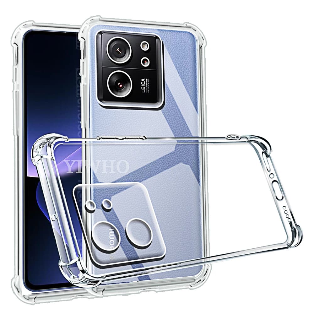 Shockproof Phone Case for Xiaomi 13T Pro 12T 11T 14T 12 11 Lite NE 5G Transparent Clear Silicone Soft TPU 13 12 11 T Back Cover