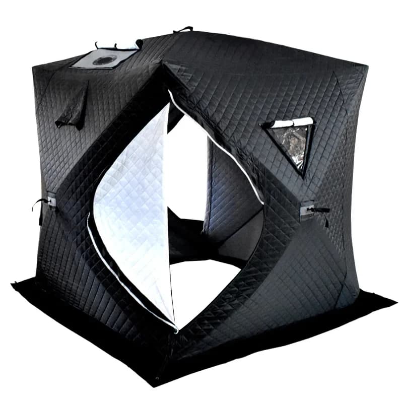 Large Portle Outdoor Sauna Tent 4 Person with Wood Stove Jack Waterproof Windproof Camping Sm Shelter