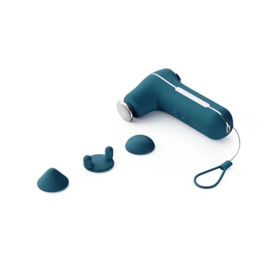 Percussion Massage Gun - Deep Muscular Lift, Silent and Portable, Wireless with 4 Accessories and Travel Case