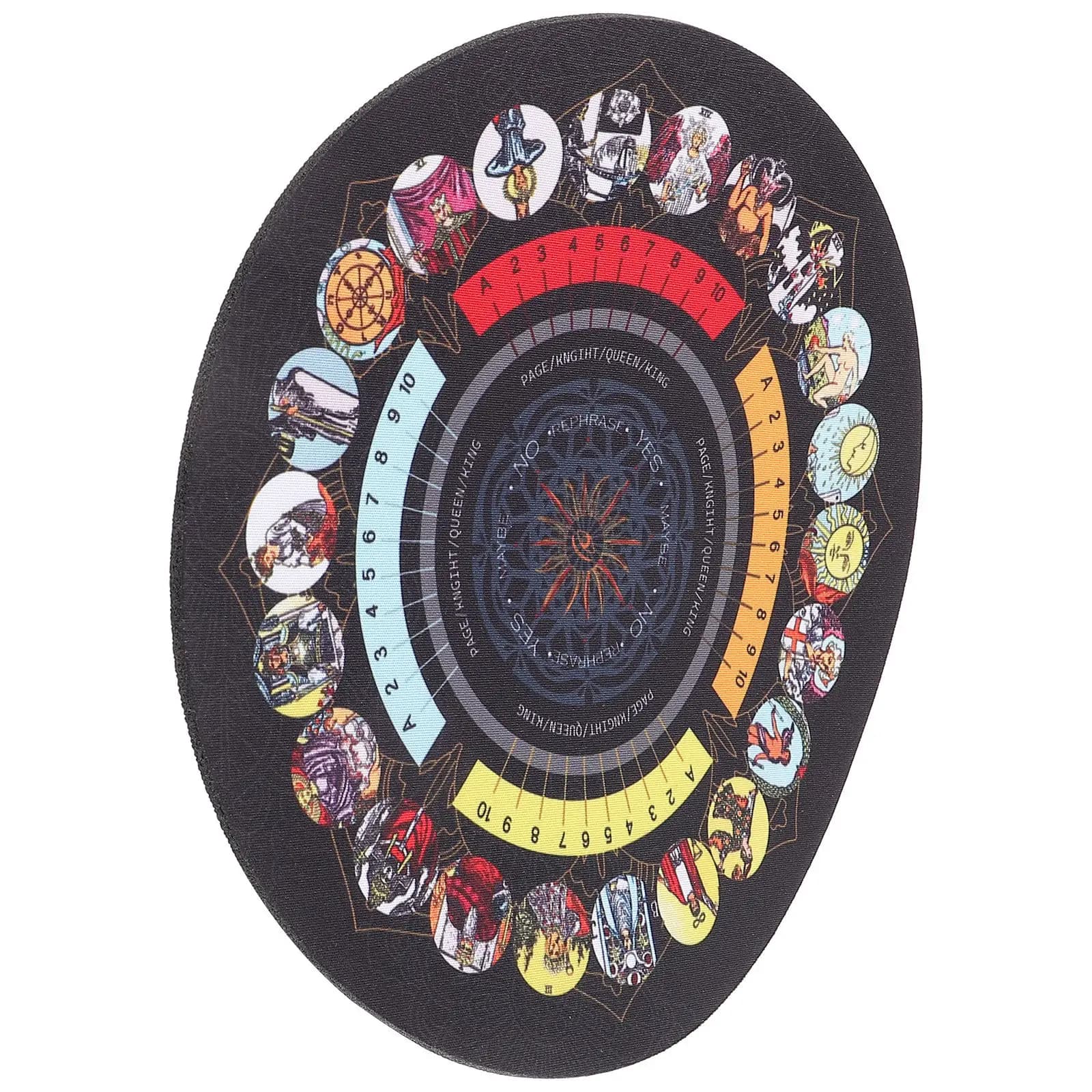 Tappetino per carte dei Tarocchi, pieghevole, squisito, misterioso, confortevole, di lunga durata, tappetino per divinazione, accessori protettivi in gomma per la casa