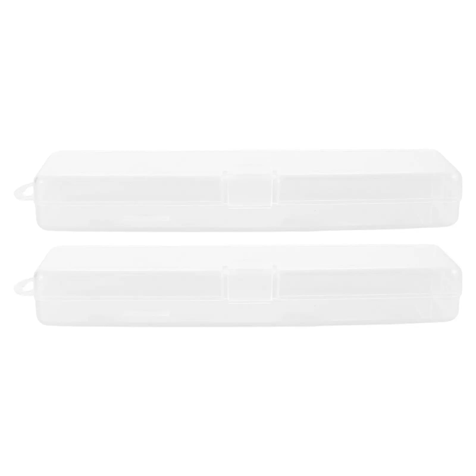 2 Pezzi Porta Pennelli Trucco Portatile con Coperchio, Organizer per Matite Sopracciglia, Custodia da Viaggio per Pennelli Trucco, Scatola Compatta Trasparente