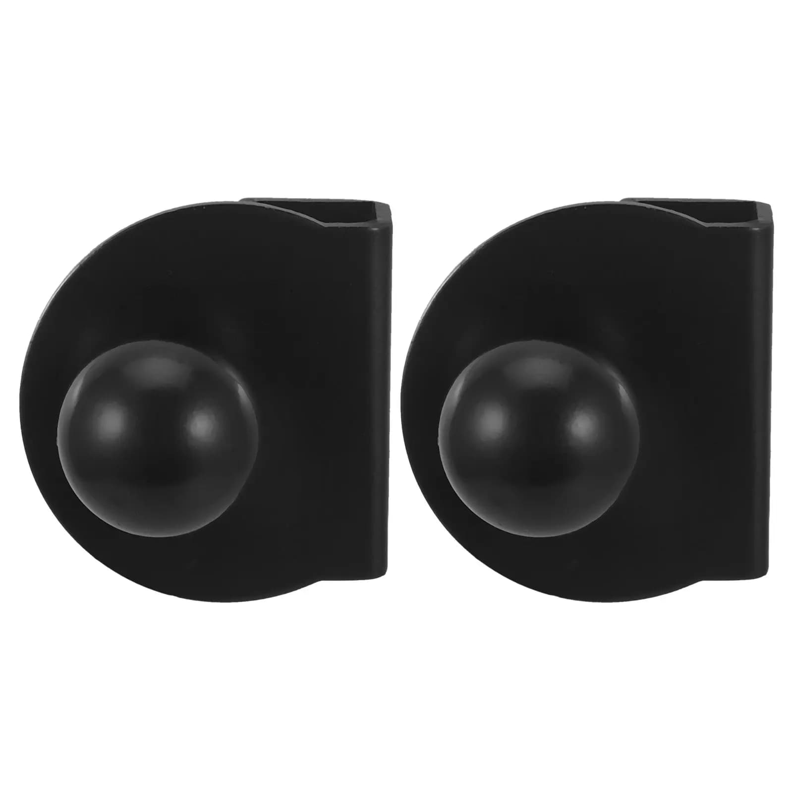 2 Pezzi Maniglia a tirante per porta in vetro, Nera, per porte scorrevoli doccia, mobili bagno e cassetti, per vetri da 5-8 mm