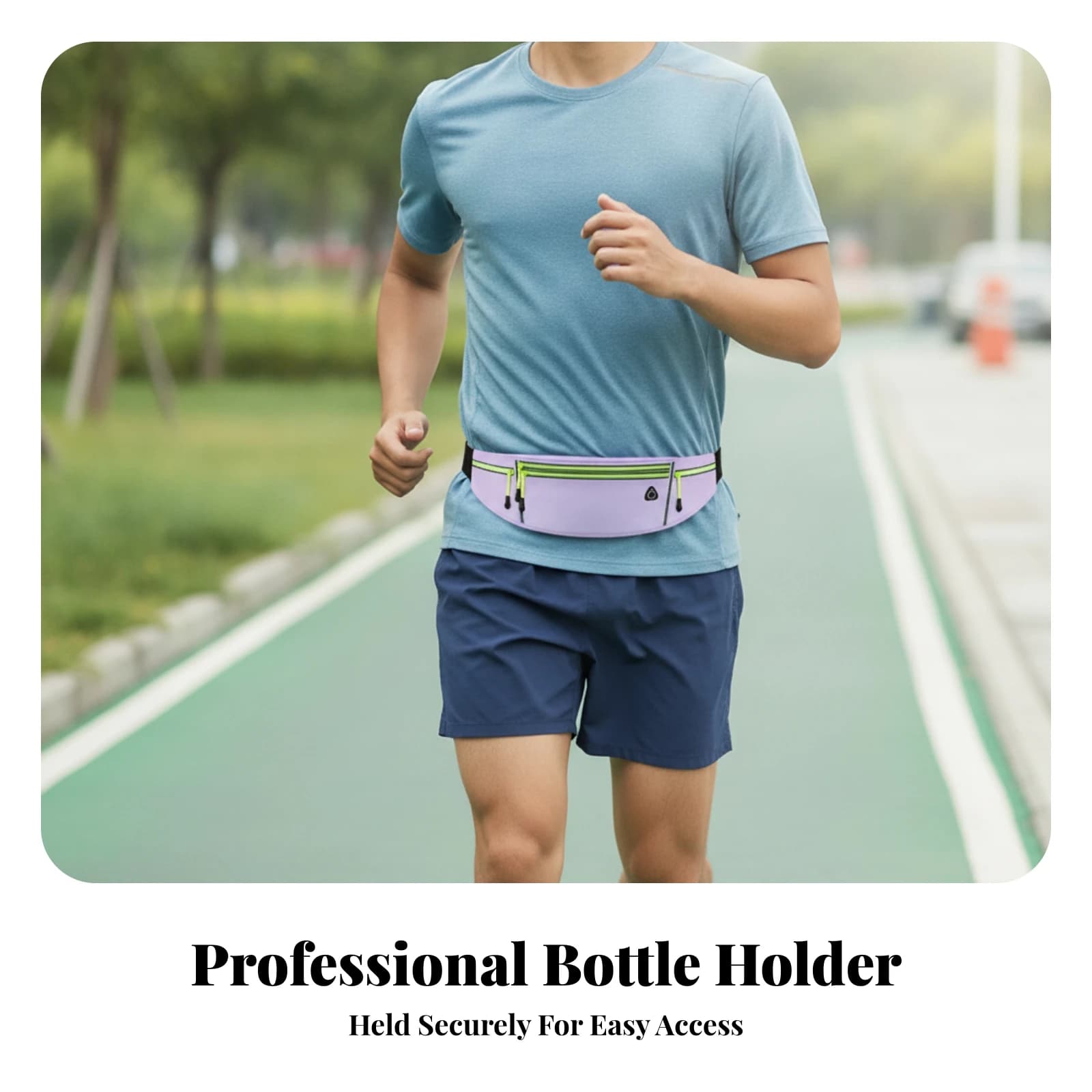 Slim Running Belt Handsunrestricted Adjustable Running Waist Pack Zippered Waist Pack Sports Accessory Buckle Closure