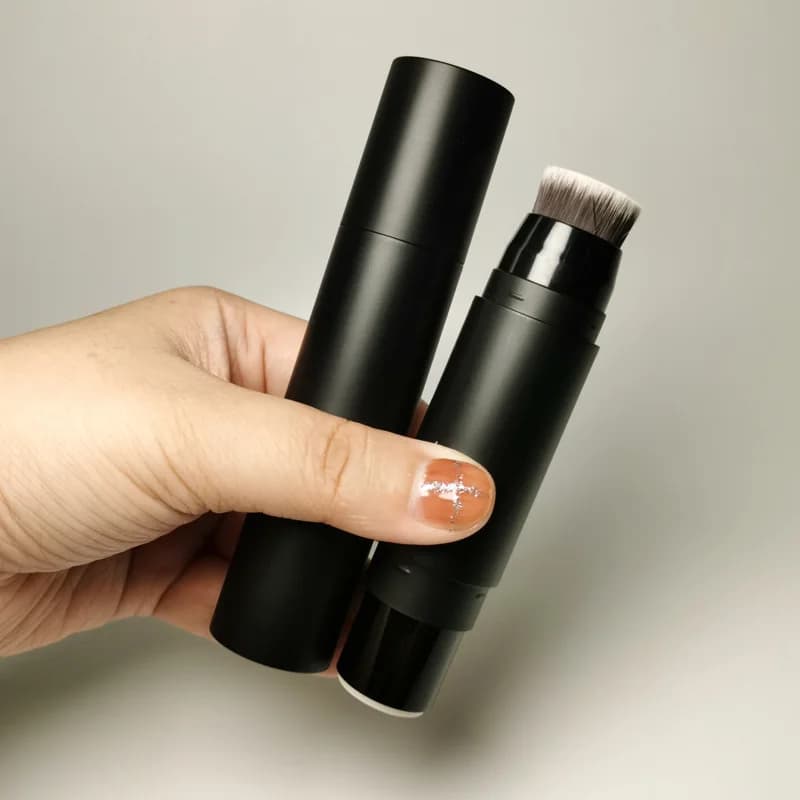 50 Pezzi Tubetto Rotante per Blush in Crema, Contenitore Rotondo per Deodorante, Confezione Cosmetica con Pennello per il Trucco