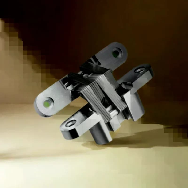 1 pz 304 cerniere nascoste in acciaio inossidabile invisibile nascosto pieghevole cerniera per porta a croce per mobili da cucina hardware