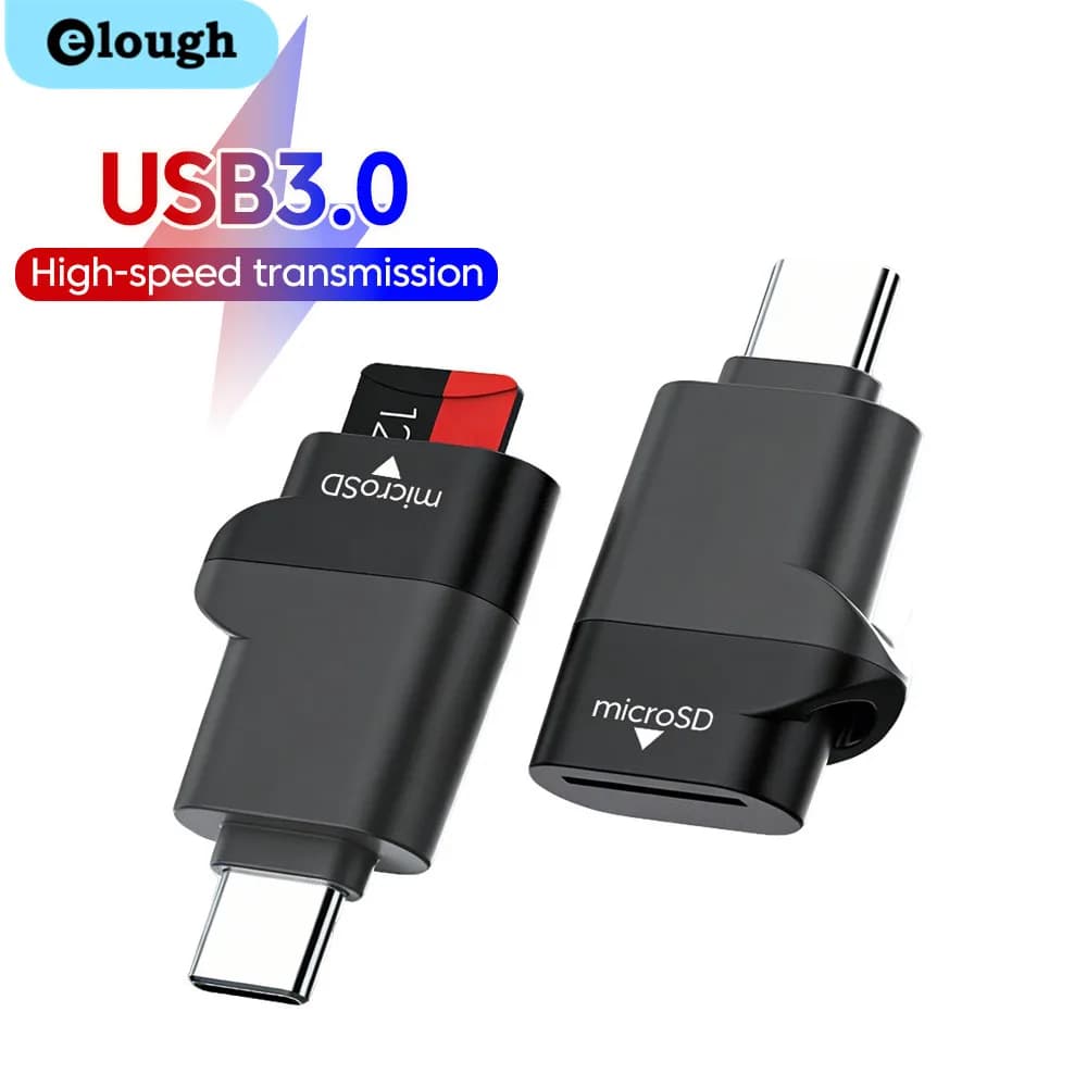 Lettore di Schede Type-C 3.0 TF Mini per iPhone 17 16 15, Lettore di Schede USB C 3.0 per Micro TF