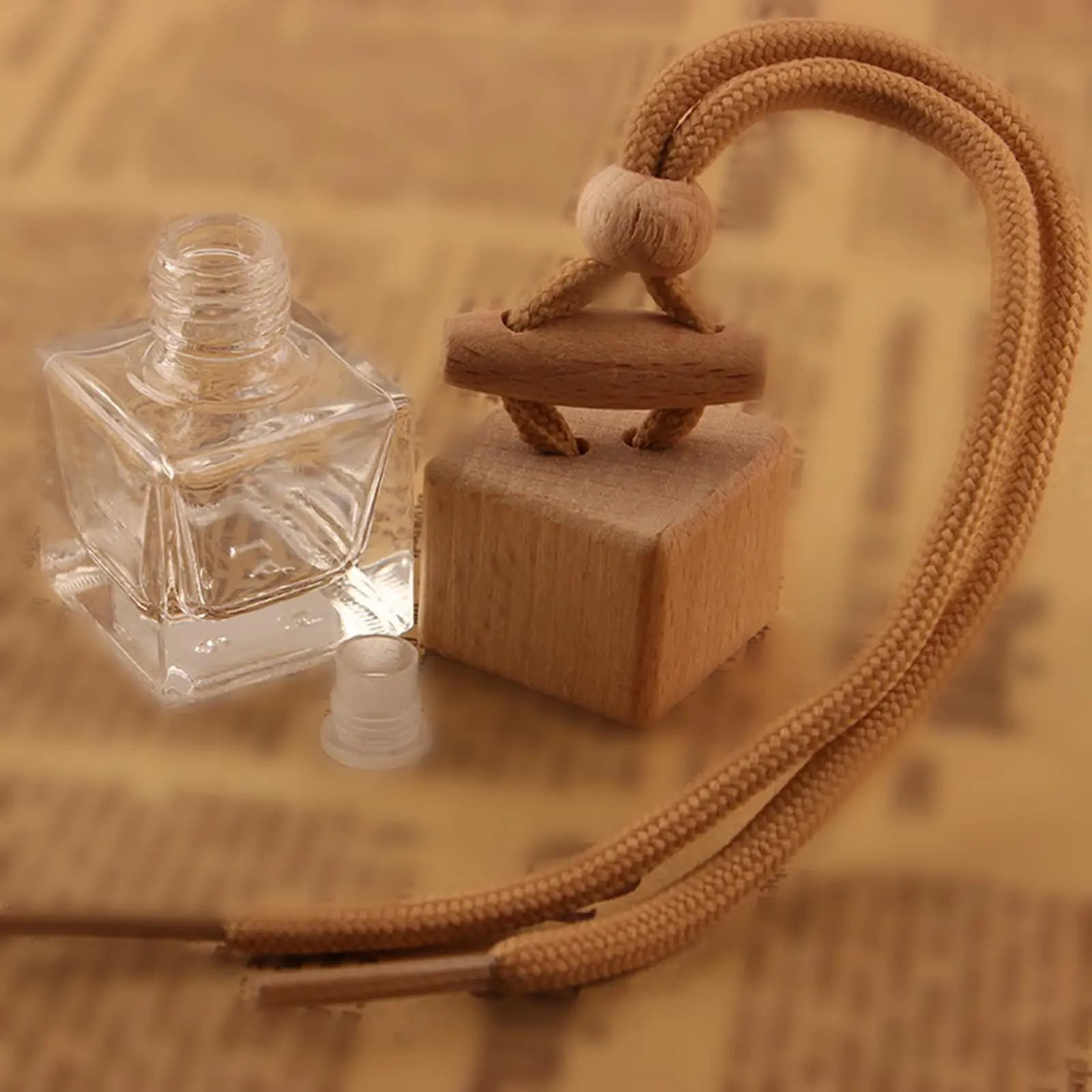 4x decorative perfume bottle for car, air freshener, reusable, portable