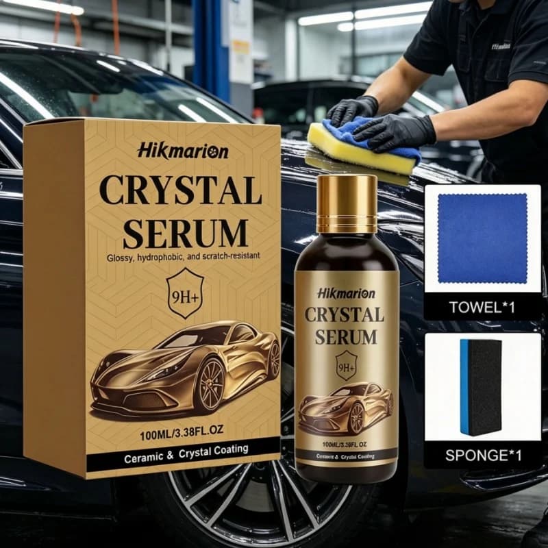 Rivestimento ceramico per auto, sigillante antigraffio per vernice auto con spugna e asciugamano, cera idrofobica nano per lucidatura auto, per la riparazione dei graffi dell'auto
