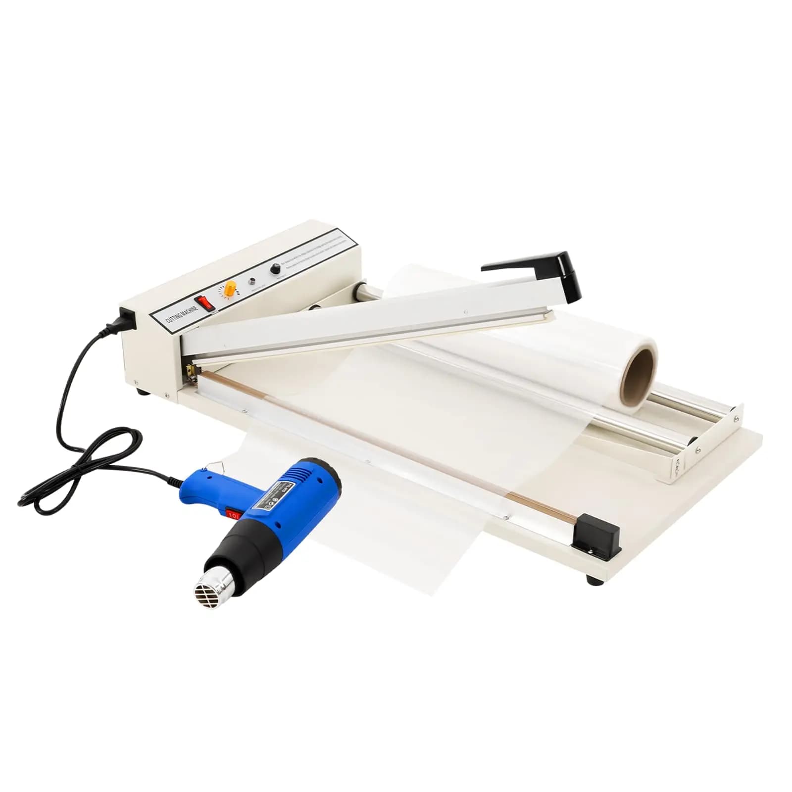 24" I-Bar Shrink Wrap Machine with Heat Gun, PVC POF Film Sealer